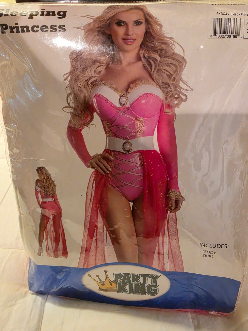 Sleeping Princess Party King Pink Women's cosplay/ HalloweenCostume size XL NWT